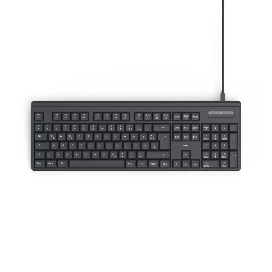HAMA Tastatură cu fir CK-100, chirilizată, USB-C, USB-A