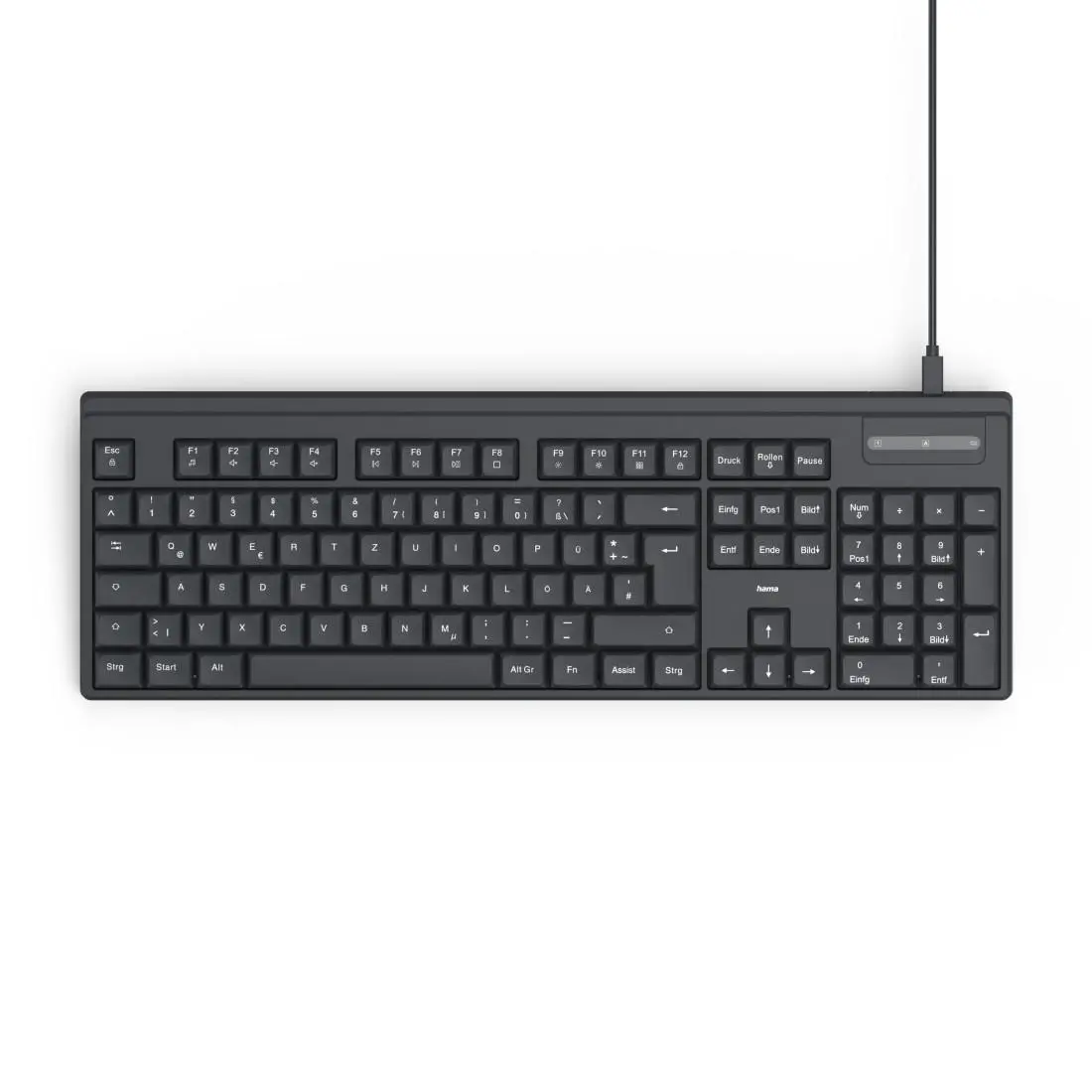 HAMA Tastatură cu fir CK-100, chirilizată, USB-C, USB-A - image 6