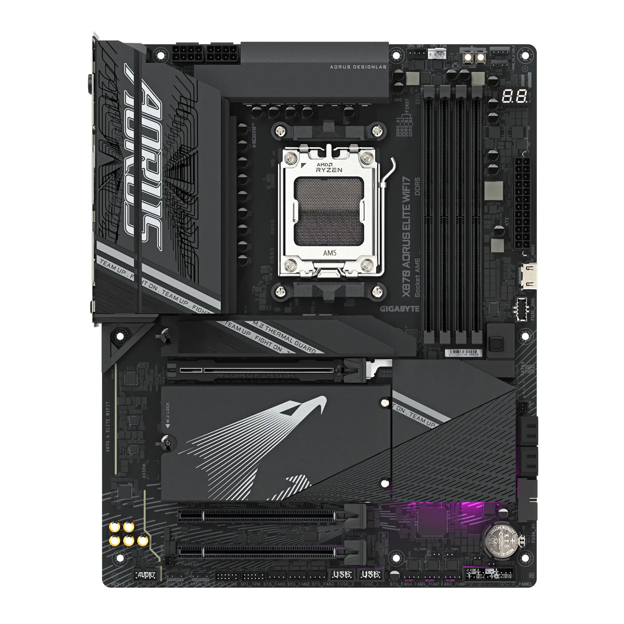 Placă de bază GIGABYTE X870 AORUS ELITE WIFI 7, Socket AM5