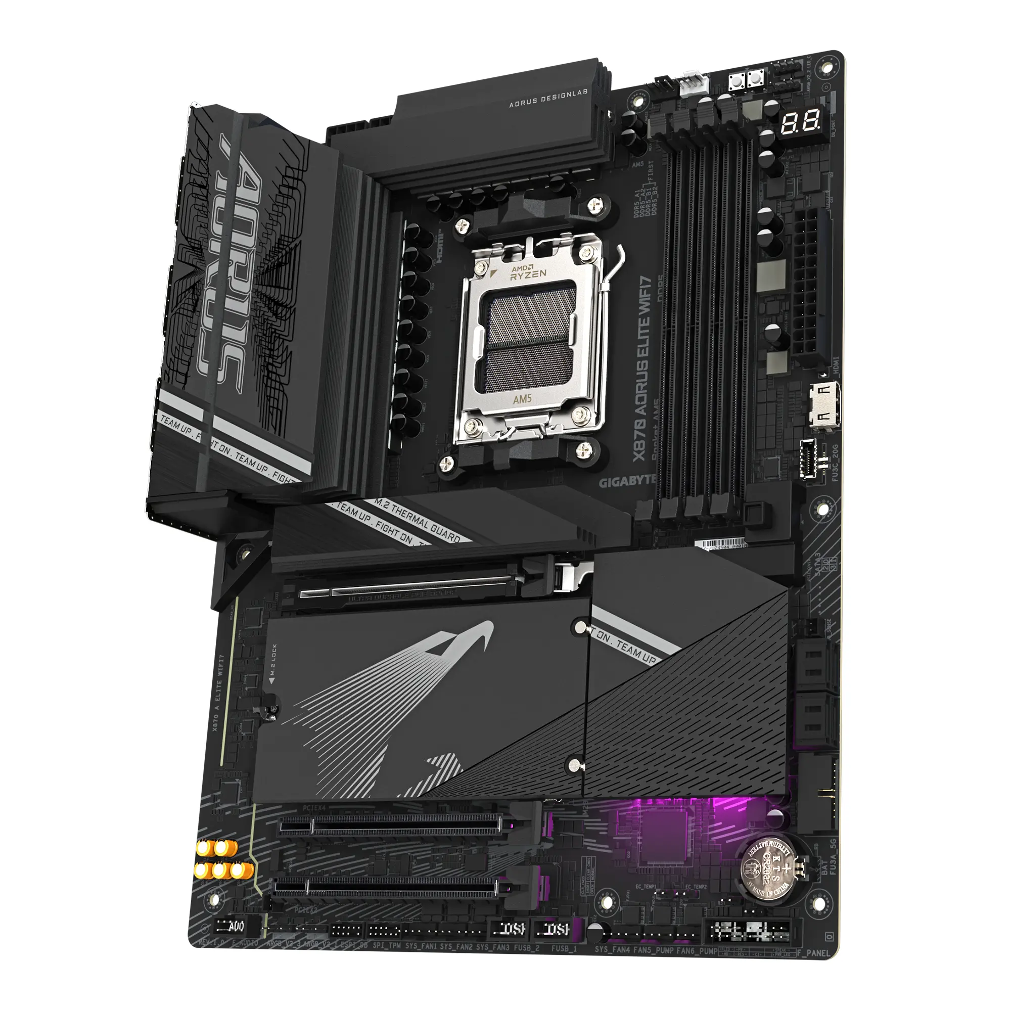Дънна платка GIGABYTE X870 AORUS ELITE WIFI 7, Socket AM5 - image 1