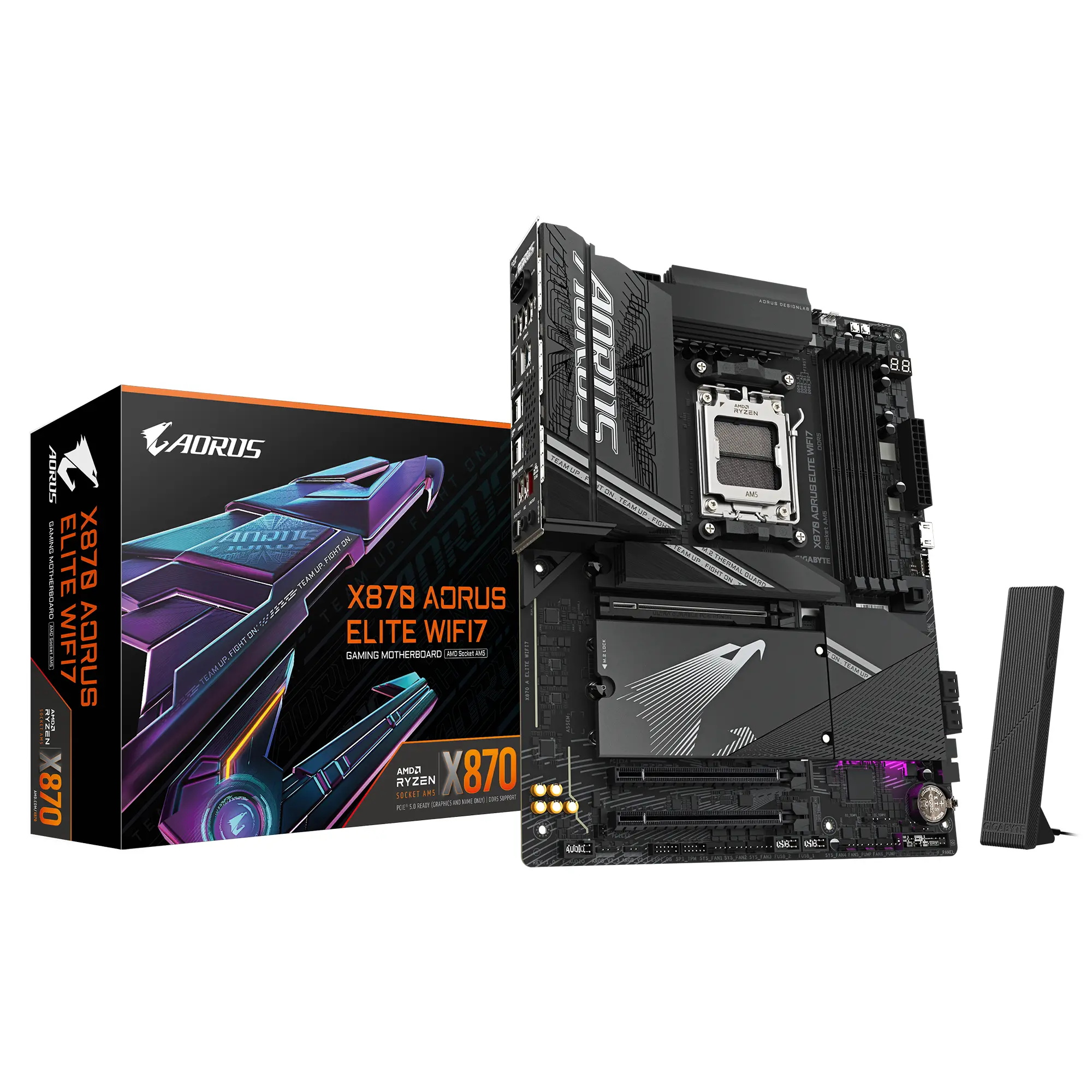 Дънна платка GIGABYTE X870 AORUS ELITE WIFI 7, Socket AM5 - image 5