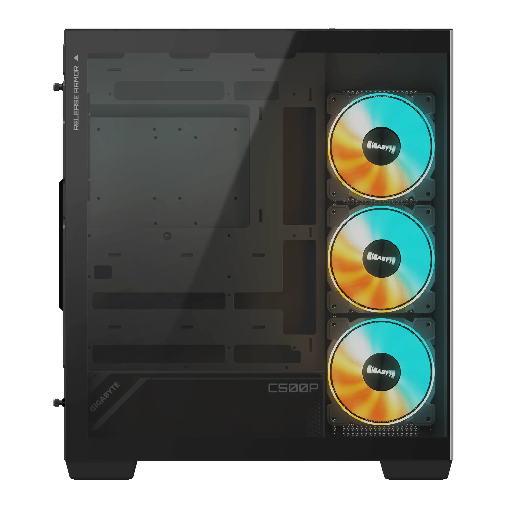 Кутия Gigabyte C500 PANORAMIC Stealth Black - Mid-Tower - image 4