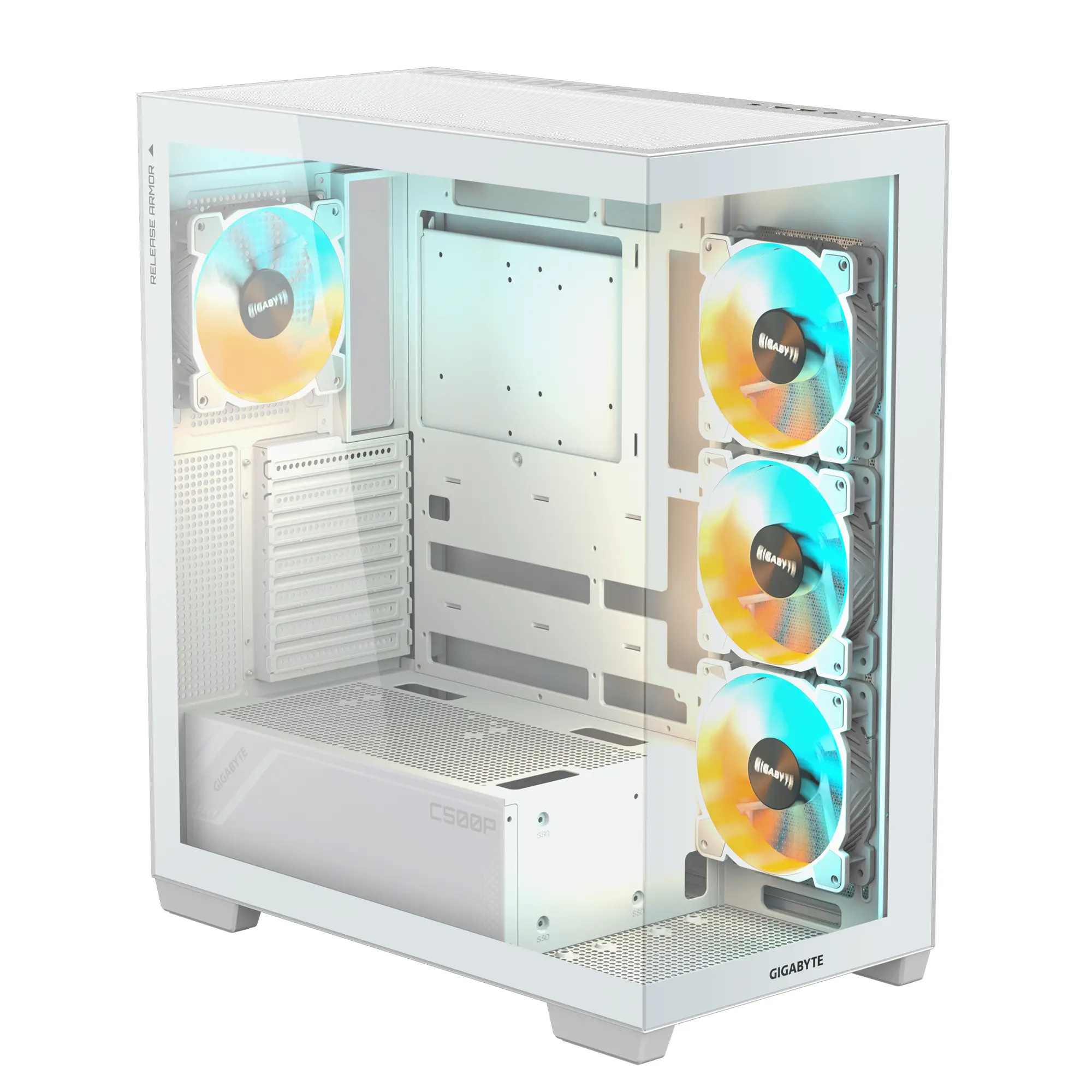 Кутия Gigabyte C500 PANORAMIC Stealth Ice - Mid-Tower - image 1