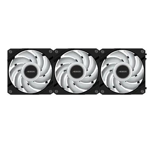 Set ventilatoare GIGABYTE AORUS EZ CHAIN 120 Black 3-Pack ARGB - 6