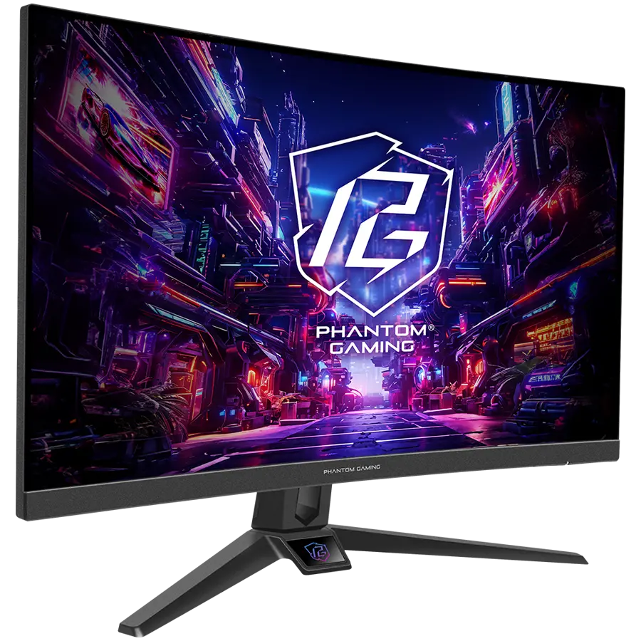 Asrock Curved Gaming Monitor, 27" FHD(1920x1080) 1500R VA, AG, 280 Hz, 127% sRGB, 16:9, 4000:1, 300 cd/m², 178º/178º, 1ms (MPRT), Flicker-free, Low Blue Light, Swivel, Tiltt Adjustment, 2x 2W Speakers, 2x HDMI 2.0, 1x DP 1.2, 1x Audio Jack, 3Y - image 1