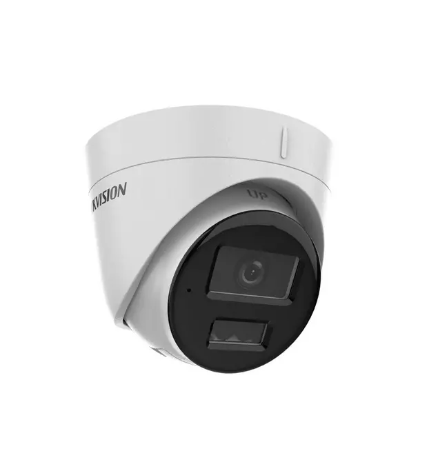 Камера, HikVision 4 MP Smart Hybrid Light Fixed Turret Network Camera, 2.8mm, IR, White Light up to 30m, 120 dB WDR, H.265+, IP67, built-in microphone, built-in memory card slot, support micro SDXC (512GB), 12Vdc/PoE 6.5W - image 1