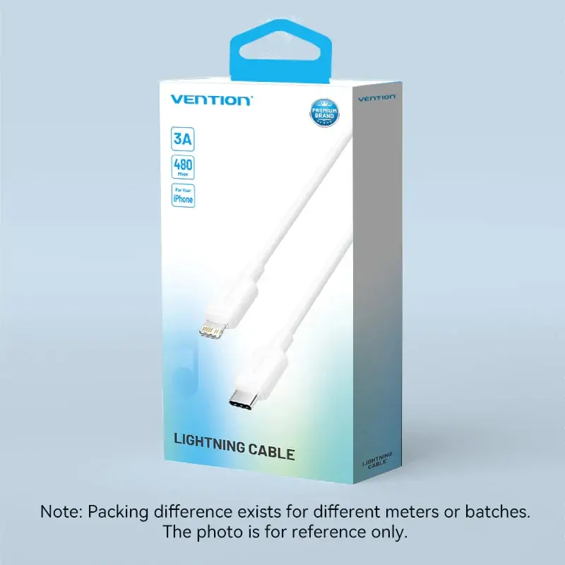 Vention кабел Cable USB 2.0 Type-C to Lighting 1m White - LAKWF - image 13