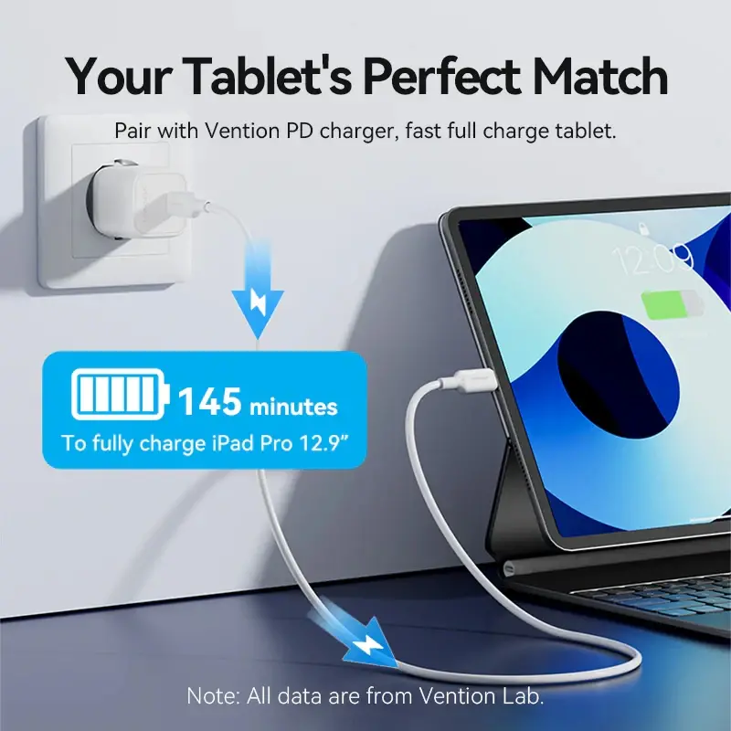 Vention кабел Cable USB 2.0 Type-C to Lighting 1m White - LAKWF - image 5