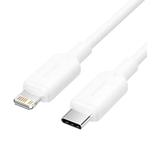 Vention Καλώδιο USB 2.0 Type-C σε Lightning 1m Λευκό - LAKWF - 1
