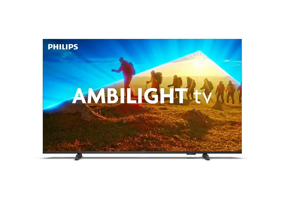 Телевизор, Philips 43PUS8009/12, 43" 4K UHD LED, 3840x2160, DVB-T/T2/T2-HD/C/S/S2, 60Hz, Ambilight 3, Pixel Precise UHD, HDR+, Titan OS, Dolby Atmos, VRR, 3*HDMI, 2*USB, 802.11n, 20W RMS, Black