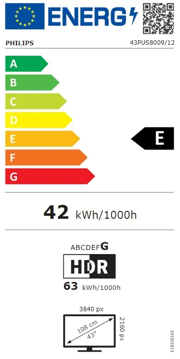 Телевизор, Philips 43PUS8009/12, 43" 4K UHD LED, 3840x2160, DVB-T/T2/T2-HD/C/S/S2, 60Hz, Ambilight 3, Pixel Precise UHD, HDR+, Titan OS, Dolby Atmos, VRR, 3*HDMI, 2*USB, 802.11n, 20W RMS, Black - image 4