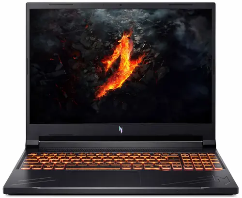 Лаптоп, Acer Nitro 16, ANV16-71-71N0, Intel Core i7-14650HX (up to 5.2GHz, 30MB), 16" FHD IPS up to 165Hz SlimBezel, 16GB DDR5(1 slot free), 1024GB PCIe NVMe SSD, GeForce RTX 4060 8GB GDDR6, Wi-Fi 6 AX201+BT5.1, Killer E2650, HD Cam, KB Backlight, No OS, Black