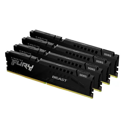 Μνήμη Kingston FURY Beast Black 128GB(4x32GB) DDR5 5200MHz CL40 KF552C40BBK4-128 - 1