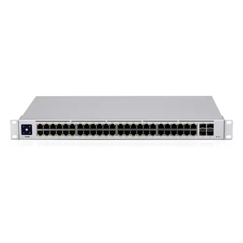 Комутатор Ubiquiti USW-48-POE, 32x Gbit PoE+, 16x GBit, 4xSFP слот, управляем - image 1