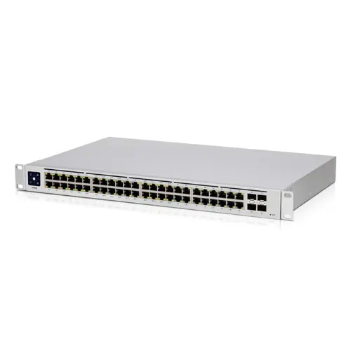 Комутатор Ubiquiti USW-48-POE, 32x Gbit PoE+, 16x GBit, 4xSFP слот, управляем