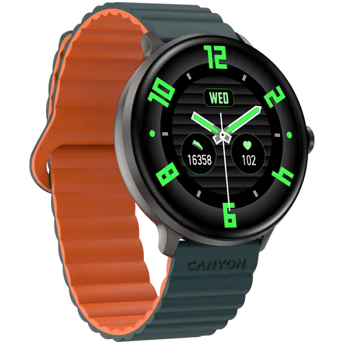 CANYON smartwatch Jacky SW-69 Verde Portocaliu - 3