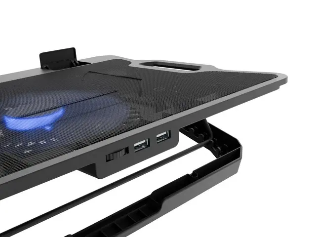 Стойка, Natec Laptop Cooling pad Dipper 2 12,1-17,3'' Fan, LED Light, 2 USB - image 6