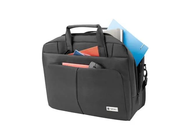 Чанта, Natec laptop bag GAZELLE 15.6" - 16" Black - image 5