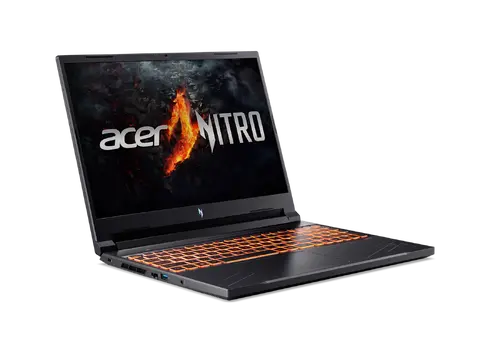 Лаптоп, Acer Nitro 5, ANV16-71-71V9, Intel Core i7-14650HX (up to 5.2GHz, 30MB), 16" FHD IPS up to 165Hz SlimBezel, 16GB DDR5(1 slot free), 1024GB PCIe NVMe SSD, GeForce RTX 4050 6GB GDDR6, Wi-Fi 6 AX201+BT5.1, Killer E2650, HD Cam, KB Backlight, No OS, Black - image 1