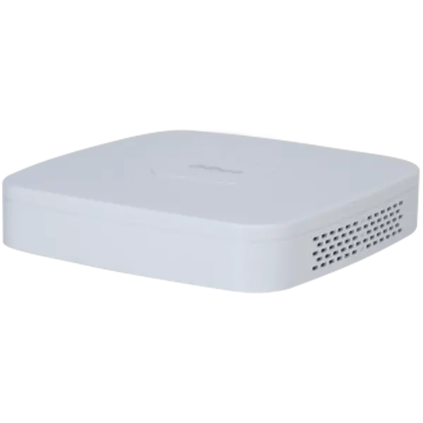 Dahua 8-channel 1U NVR, Up to 12Mp, H.265+/H.265, Max 80 Mbps incoming bandwidth, 1xVGA, 1xHDMI, 1xSATA up to 16TB, 2xUSB 2.0, 1xAudio two way talk, DC12V/1.5A, 3W, Without HDD.