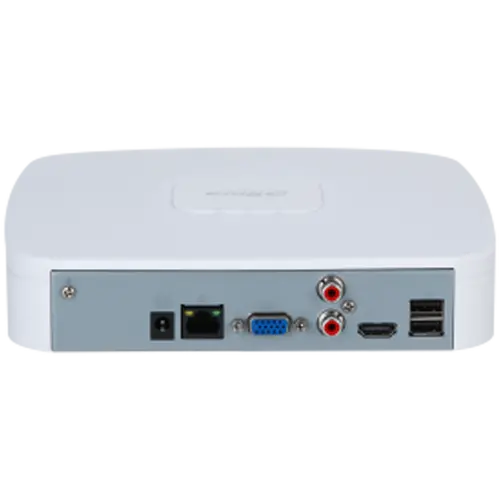 Dahua 8-channel 1U NVR, Up to 12Mp, H.265+/H.265, Max 80 Mbps incoming bandwidth, 1xVGA, 1xHDMI, 1xSATA up to 16TB, 2xUSB 2.0, 1xAudio two way talk, DC12V/1.5A, 3W, Without HDD. - image 1