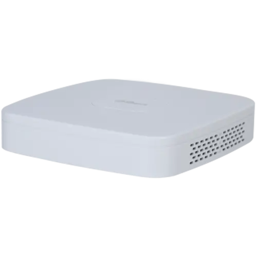 Dahua 8-channel 1U NVR, Up to 12Mp, H.265+/H.265, Max 80 Mbps incoming bandwidth, 1xVGA, 1xHDMI, 1xSATA up to 16TB, 2xUSB 2.0, 1xAudio two way talk, DC12V/1.5A, 3W, Without HDD.