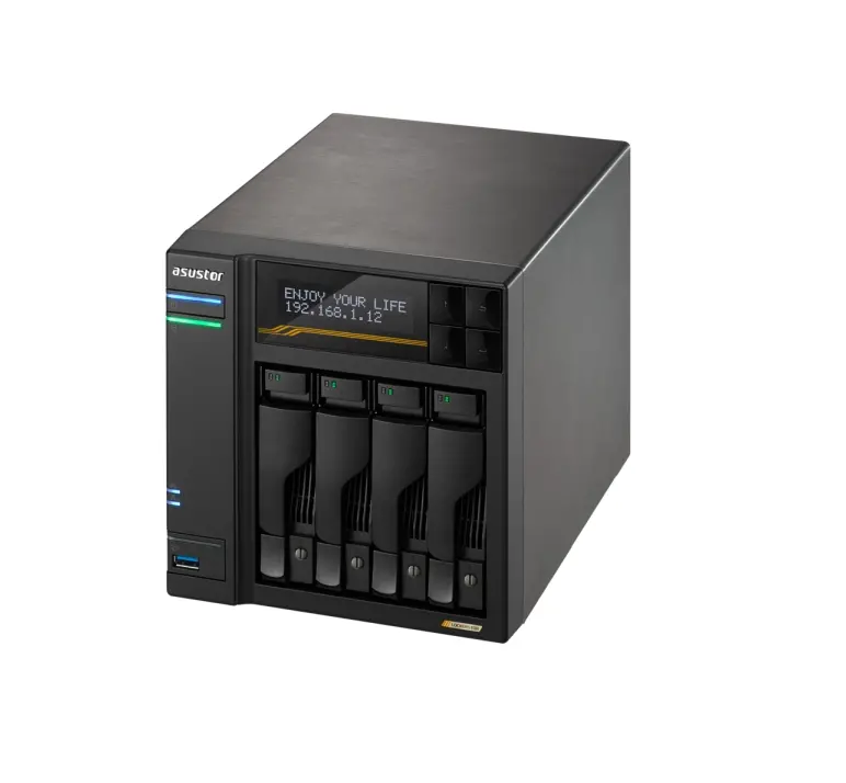 Storage de rețea, Asustor Lockerstor 4 Gen3 AS6804T 4 Bay NAS, AMD Ryzen Embedded Quad-Core 2.3GHz (burst până la 3.8GHz), 2 porturi USB 4, 2 porturi - image 4