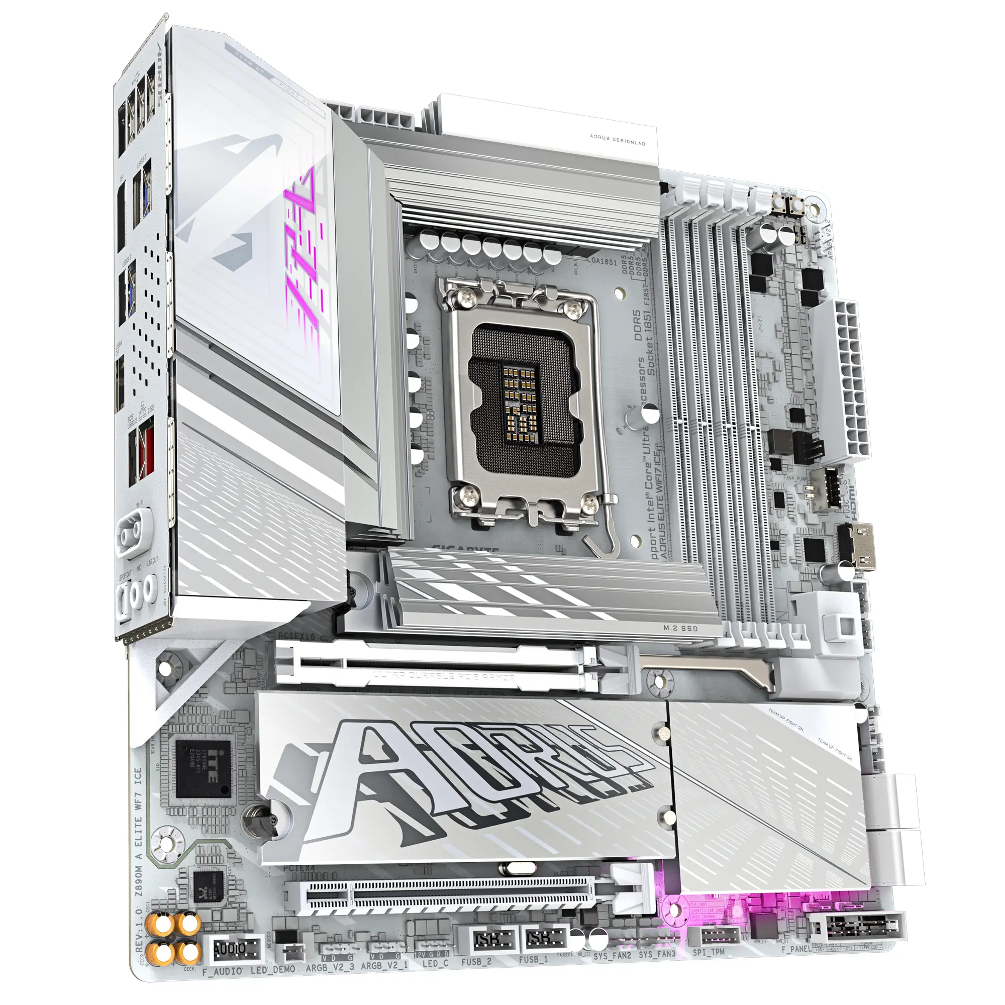 Дънна платка GIGABYTE Z890M AORUS ELITE WIFI 7 ICE, LGA 1851 - image 1
