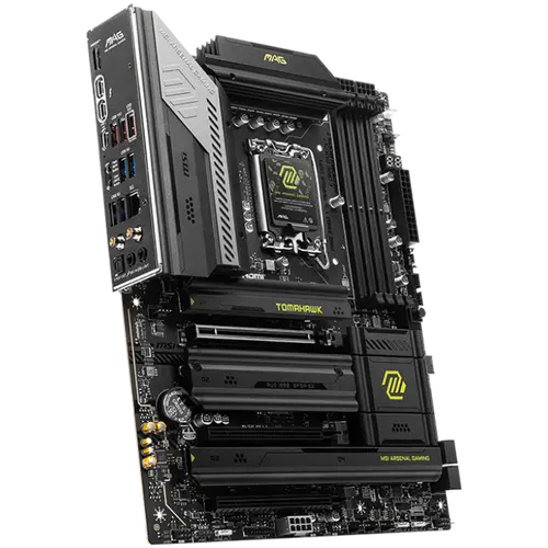 MSI MAG Z890 TOMAHAWK WIFI, LGA 1851, Dual Channel DDR5 up to 9200(OC)MHz, 3x PCIe x16 slots, 4x M.2 slot, 4xUSB 2.0, 4xUSB 5Gbps A, 3xUSB 10Gbps A, 1xUSB 10 Gbps C, 1xUSB 20Gbps C,1x HDMI, 2x Type-C DP, 5G LAN, 7.1 Audio, 3y warranty - image 1