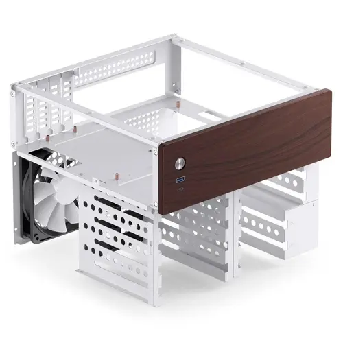 Кутия Jonsbo N4 NAS, m-ATX, Бяла - image 3