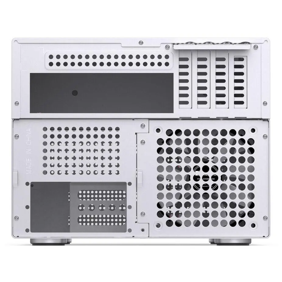 Кутия Jonsbo N4 NAS, m-ATX, Бяла - image 7