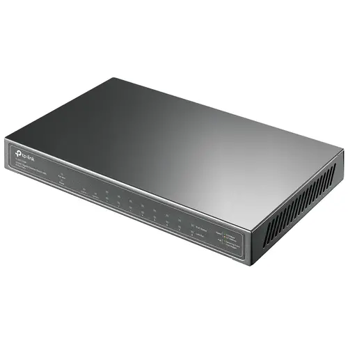 Комутатор TP-LINK TL-SG1210P, 9хGbE RJ45, 8-Port PoE+, 1xSFP слот, 63W, безшумен - image 3