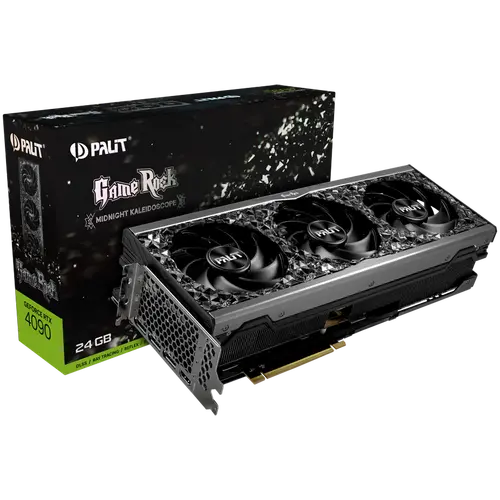 PALIT GeForce RTX 4090 GameRock 24GB GDDR6X 384bit, 1x HDMI 2.1a, 3x DP 1.4a, 3 Fan, 3x 8-pin pwr connector, 1000W, NED4090019SB-1020G