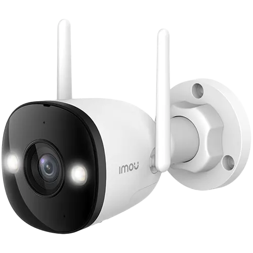 Imou Bullet 3, Smart full color night vision Wi-Fi IP camera, 3MP, 1/2.8" progressive CMOS, H.265/H.264, 2.8mm lens, FOV 104°, IR up to 30m, 8x digital zoom, 1x RJ45, micro SD up to 256GB, Built-in Mic & Speaker, 110dB Siren and spotlight