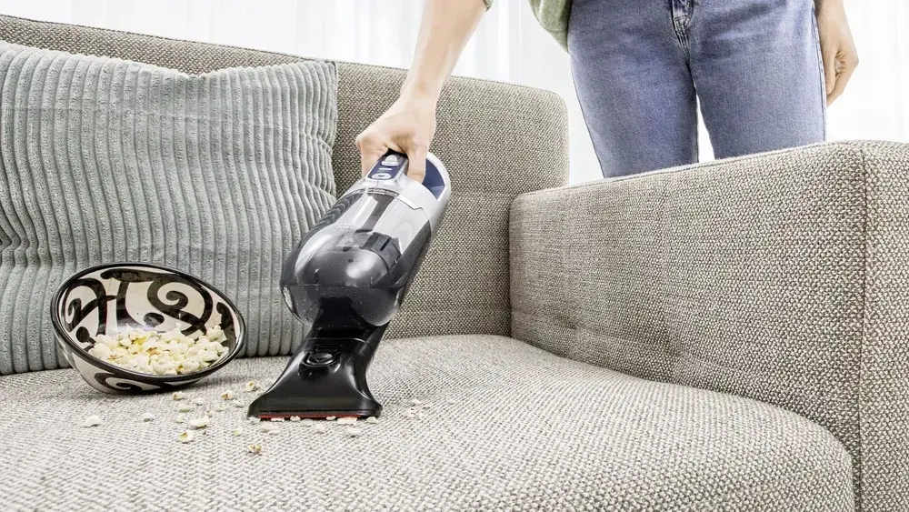 Прахосмукачка, Bosch BBH3K2800, Cordless Handstick Vacuum cleaner 2 in 1 Flexxo Gen2, Serie 4, 28V, 82 dB(A), AllFloor Power Brush with LEDs, built-in accessories, Blue - image 2