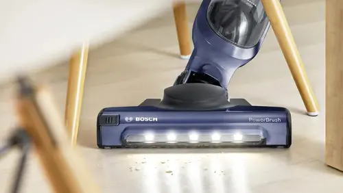 Прахосмукачка, Bosch BBH3K2800, Cordless Handstick Vacuum cleaner 2 in 1 Flexxo Gen2, Serie 4, 28V, 82 dB(A), AllFloor Power Brush with LEDs, built-in accessories, Blue - image 6
