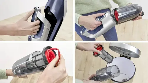 Прахосмукачка, Bosch BBH3K2800, Cordless Handstick Vacuum cleaner 2 in 1 Flexxo Gen2, Serie 4, 28V, 82 dB(A), AllFloor Power Brush with LEDs, built-in accessories, Blue - image 7