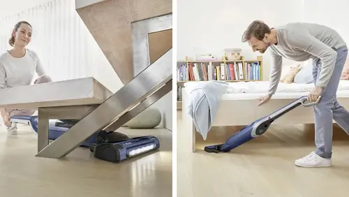 Прахосмукачка, Bosch BBH3K2800, Cordless Handstick Vacuum cleaner 2 in 1 Flexxo Gen2, Serie 4, 28V, 82 dB(A), AllFloor Power Brush with LEDs, built-in accessories, Blue - image 8