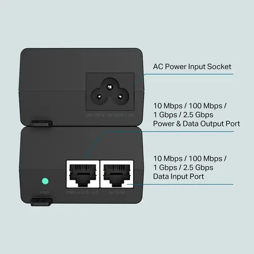 TP-LINK Omada 2.5G PoE+ Injector - image 2