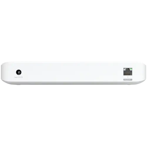 Ubiquiti USW-Ultra-210W-EU compact, Layer 2, switch GbE PoE 8 θυρών με ευέλικτες επιλογές τοποθέτησης, 7x θύρες εξόδου GbE PoE+, θύρα GbE - 4