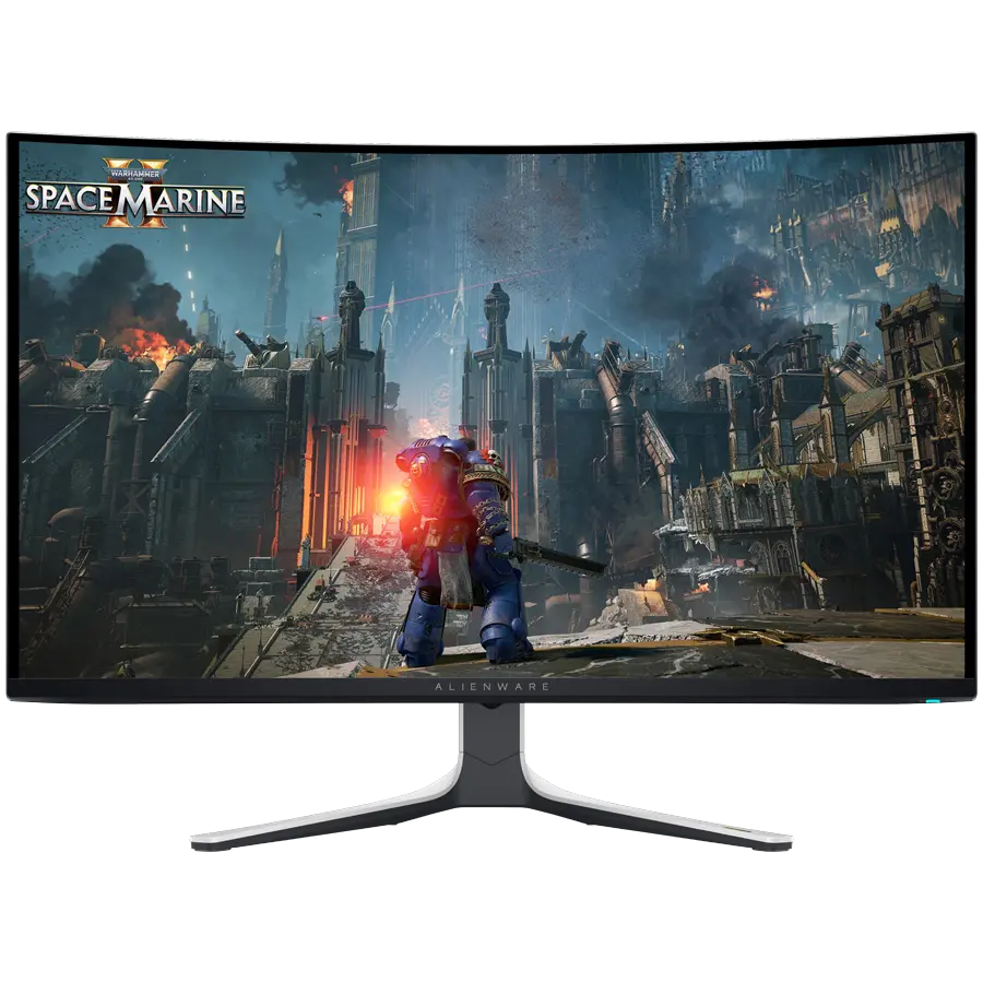 Dell Alienware AW3225QF Gaming Monitor, 32"(31.6") QD OLED UHD 3840x2160 240Hz AR, 1000 cd/m2 (HDR peak), 1m:1, 0.03ms, 178/178, 1xDP 1.4, 2xHDMI 2.1, 1xUSB Type-B up, 2xUSB Type-A down, 1xUSB Type-C down, NVIDIA G-SYNC, Height, Tilt, Swivel, Pivot