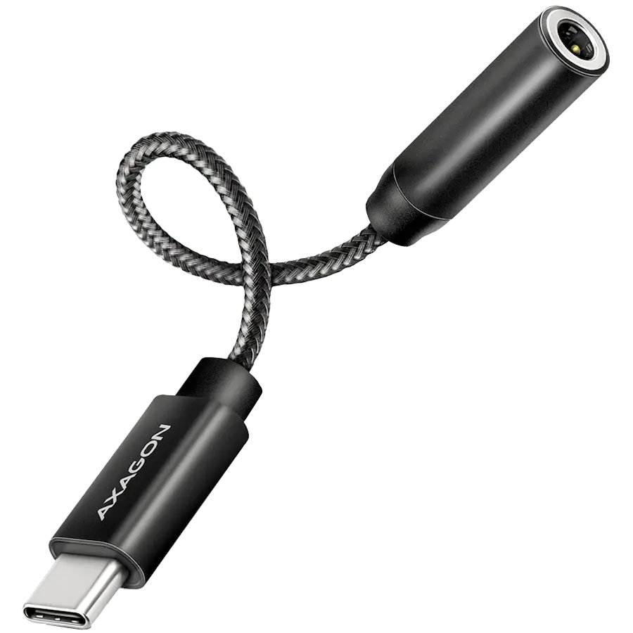 AXAGON ADA-HC USB-C - conector 3.5mm (F), Hi-Res DAC, Adaptor audio 32bit 384kHz