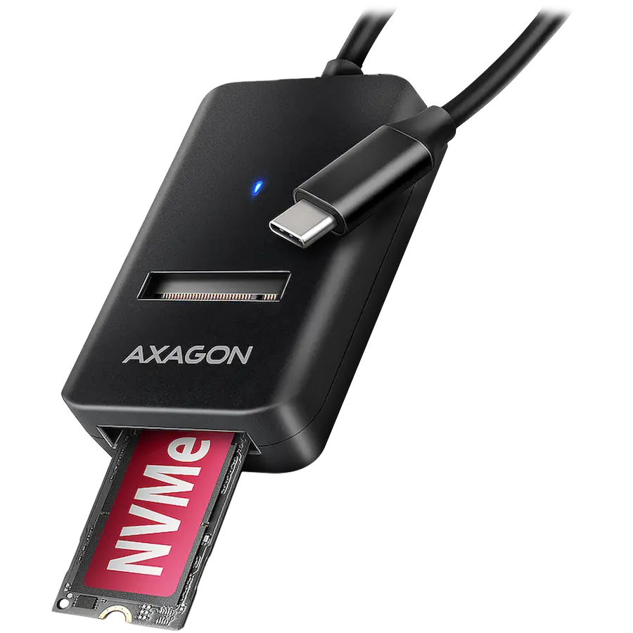 AXAGON ADM2-CM USB-C 3.2 Gen2 - 1x NVMe/SATA SDD Adapter