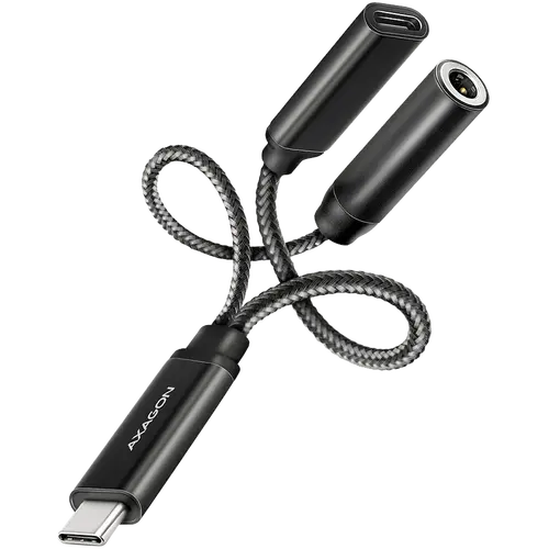AXAGON ADA-HCPD USB-C σε βύσμα 3.5mm - Αντάπτορας ήχου Hi-Res DAC, 384kHz/32bit, PD 60W 3A - 1