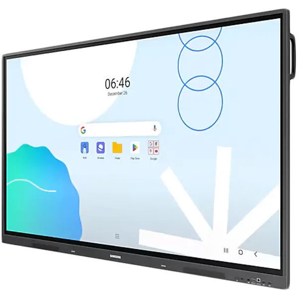 Samsung Interactive E-Board WA65D 65" 3840x2160, 60 Hz, ADS, 8 ms, 400 cd/m2, 1200 : 1, Quad-Core A55, 8GB RAM, 64 GB Storage, IR Touch, 2x12W, Mirroring, Remote Management, Wi-Fi, BT, 3xHDMI, RJ45, RS232C, Android 13, Black - image 3