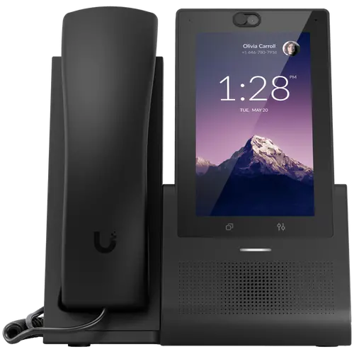 Ubiquiti UTP-Touch Versatile desktop smartphone that eliminates the learning curve 5" touch display, Ergonomic handset with mute button