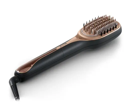 Електрическа четка за коса, Rowenta CF9940F0 Hair Therapist Steam Brush Black