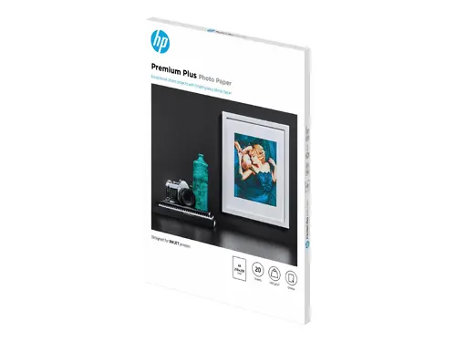 Хартия, HP Premium Plus Glossy Photo Paper-20 sht/A4/210 x 297 mm