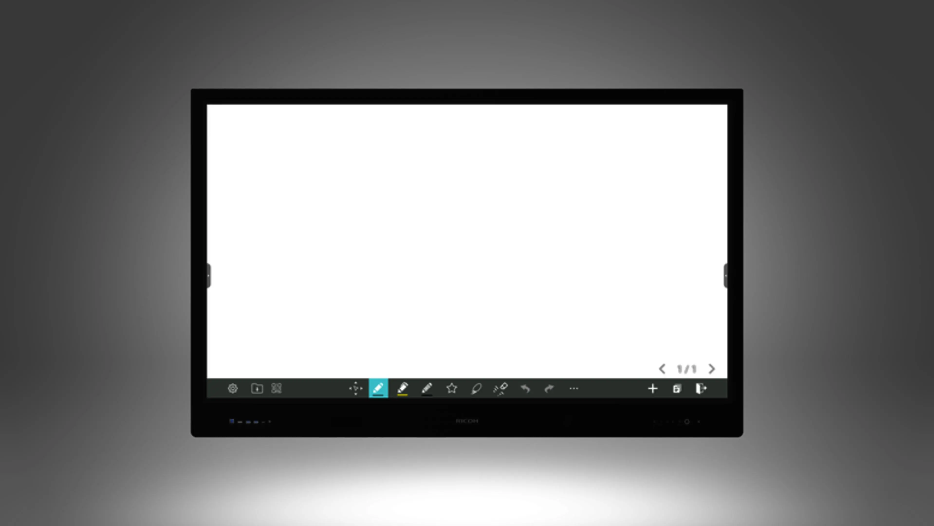 Διαδραστική οθόνη RICOH A6510, 65", 3840 x 2160, HDMI, DP, Android 13, USB, Multi-touch, Μαύρο - image 1
