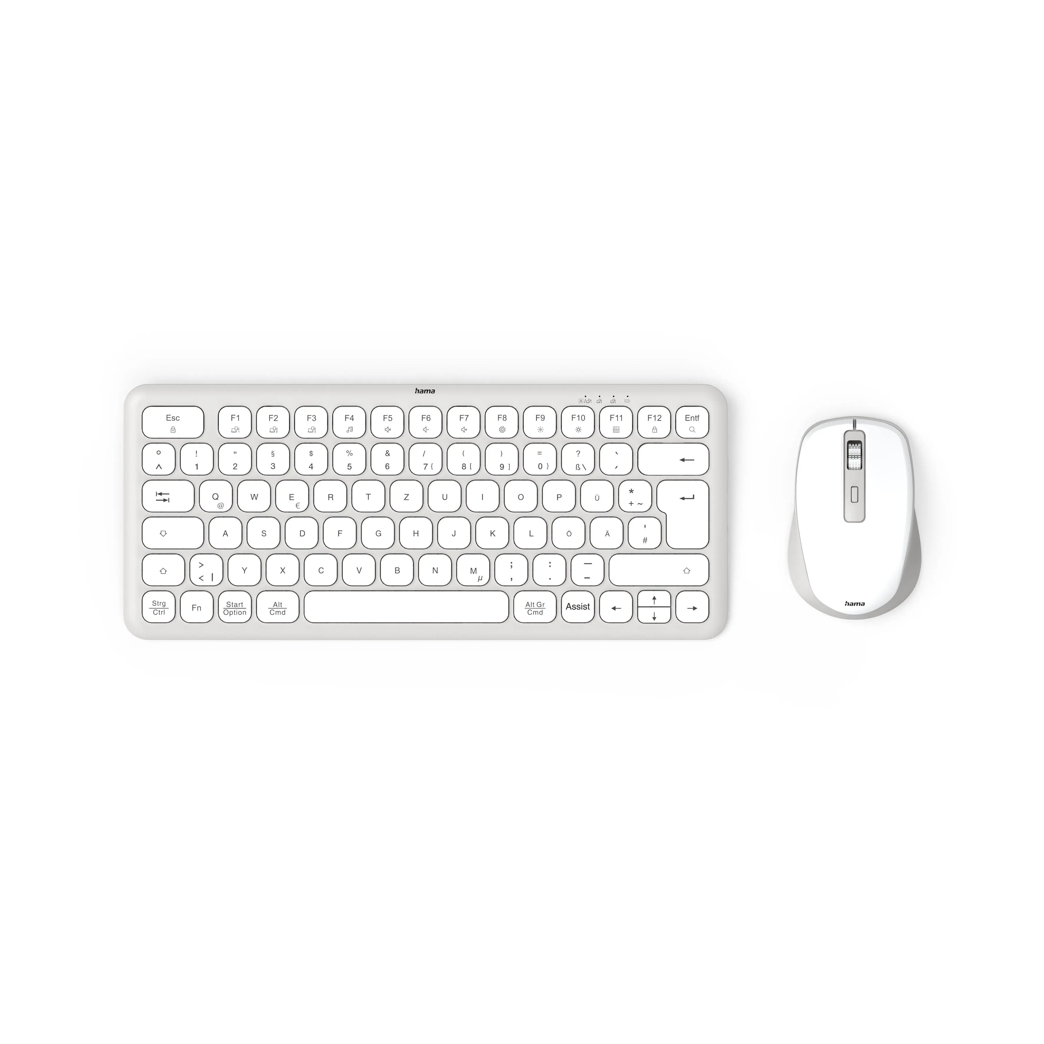 HAMA Безжичен комплект мини клавиатура и мишка  "WKM-500",TKL кирилизирана, AI клавиш - image 1